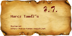 Harcz Tamás névjegykártya